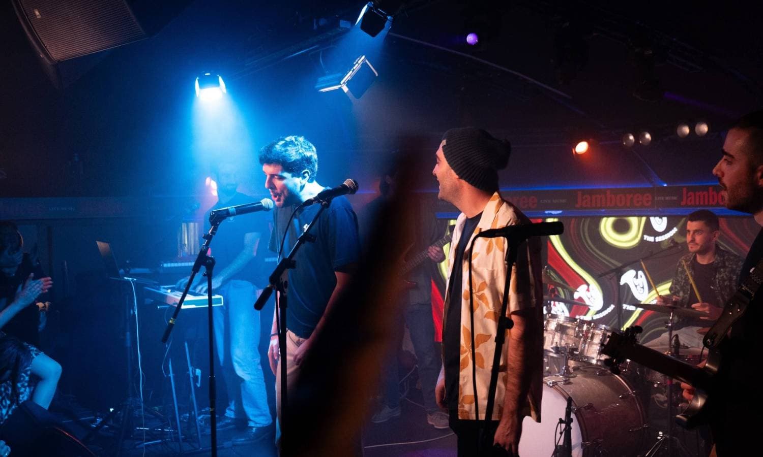 Live band performance at venue